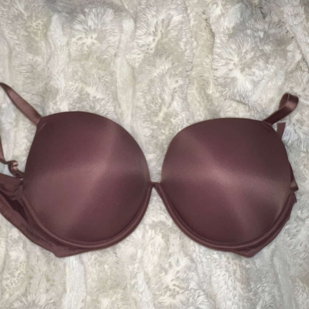 PINK Victoria's Secret Brown T-Shirt Bra Seamless Intimates
